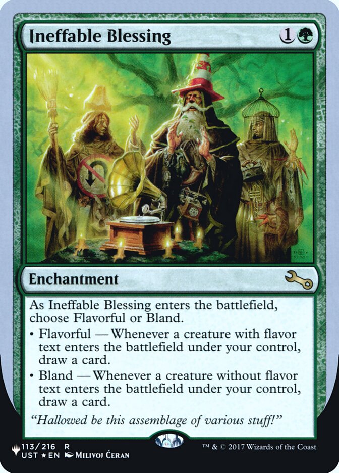 Ineffable Blessing (38) - The List (Unfinity Foil Edition) (ULST)