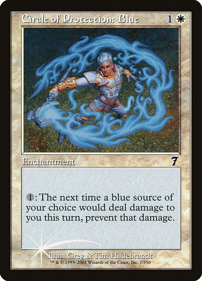 Circle of Protection: Blue (7) - Seventh Edition (7ED)