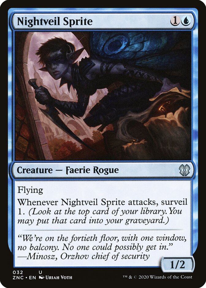 Nightveil Sprite (32) - Zendikar Rising Commander (ZNC)