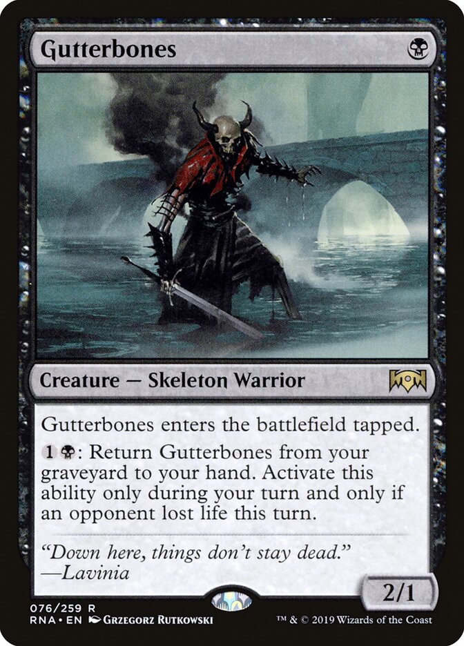 Gutterbones (76) - Ravnica Allegiance (RNA)