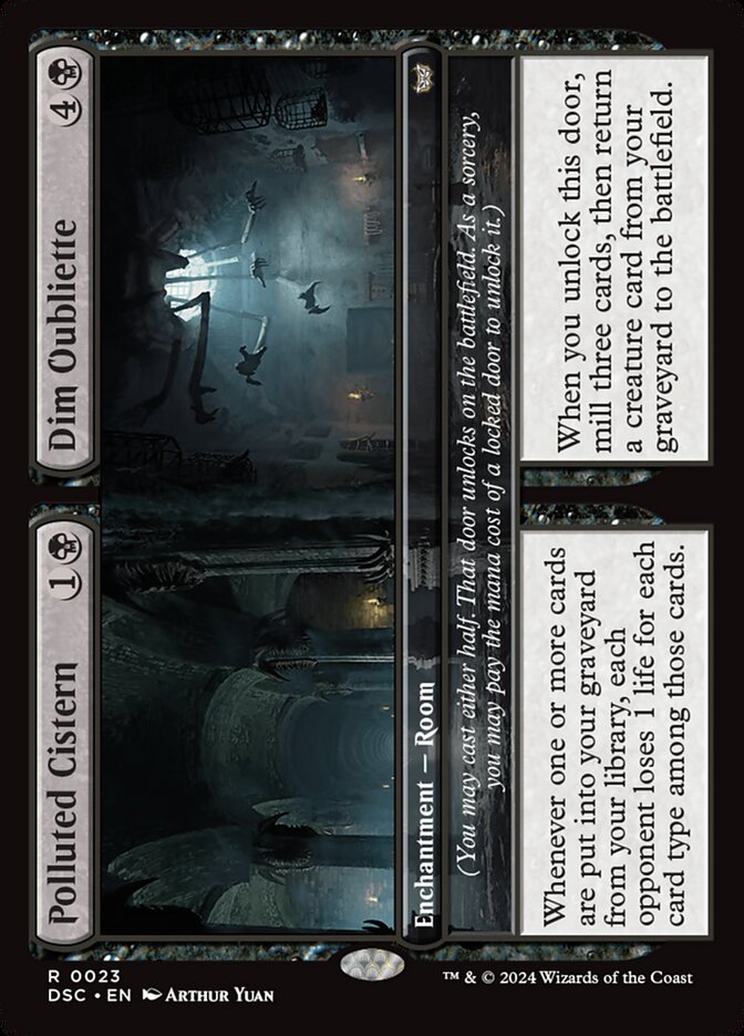 Polluted Cistern // Dim Oubliette (23) - Duskmourn: House of Horror Commander (DSC)