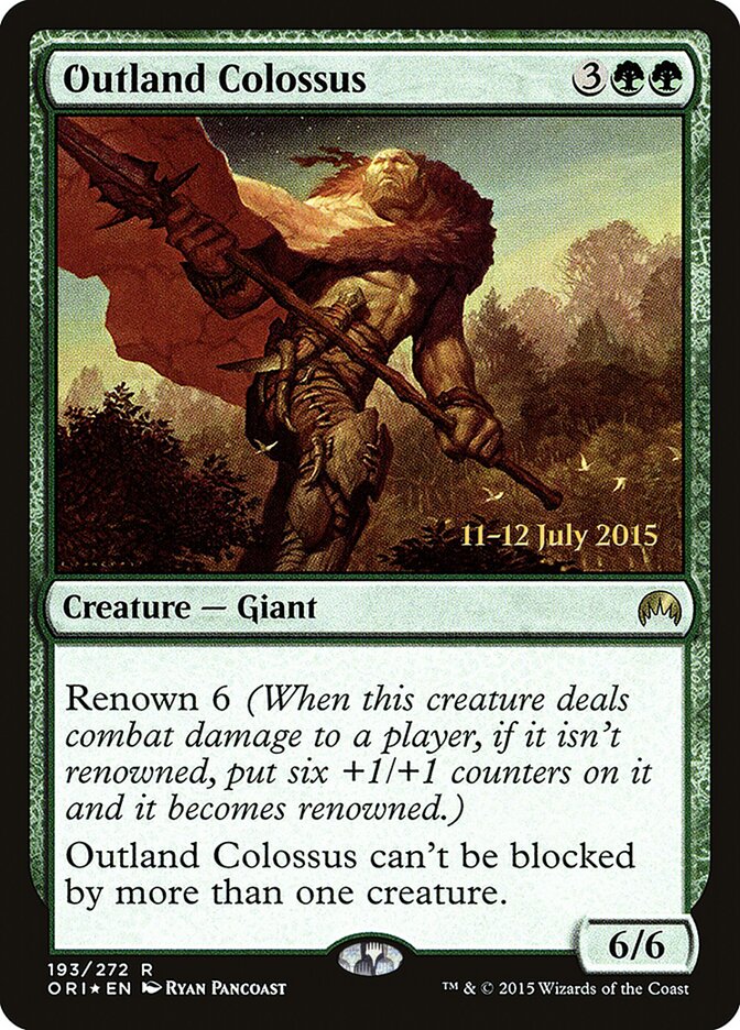 Outland Colossus (193s) - Magic Origins Promos (PORI)