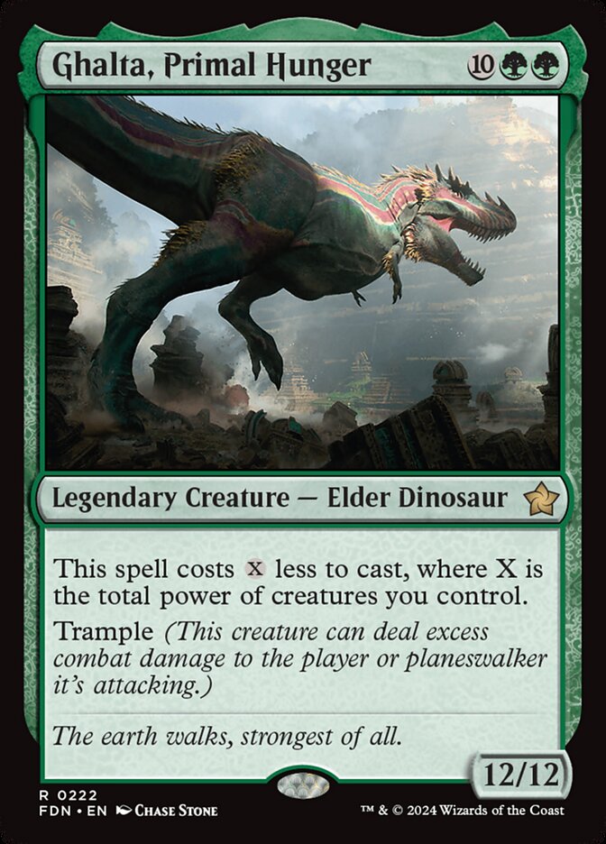 Ghalta, Primal Hunger (222) - Foundations (FDN)