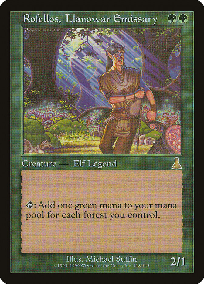 Rofellos, Llanowar Emissary (118) - Urza's Destiny (UDS)