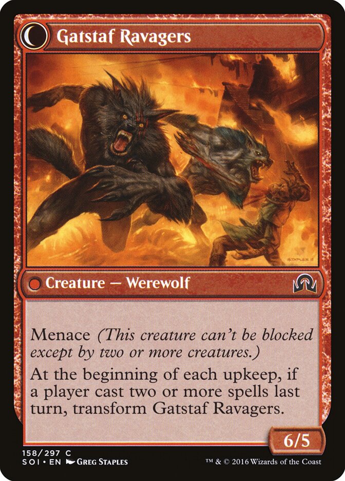 Gatstaf Arsonists // Gatstaf Ravagers (158) - Shadows over Innistrad (SOI)