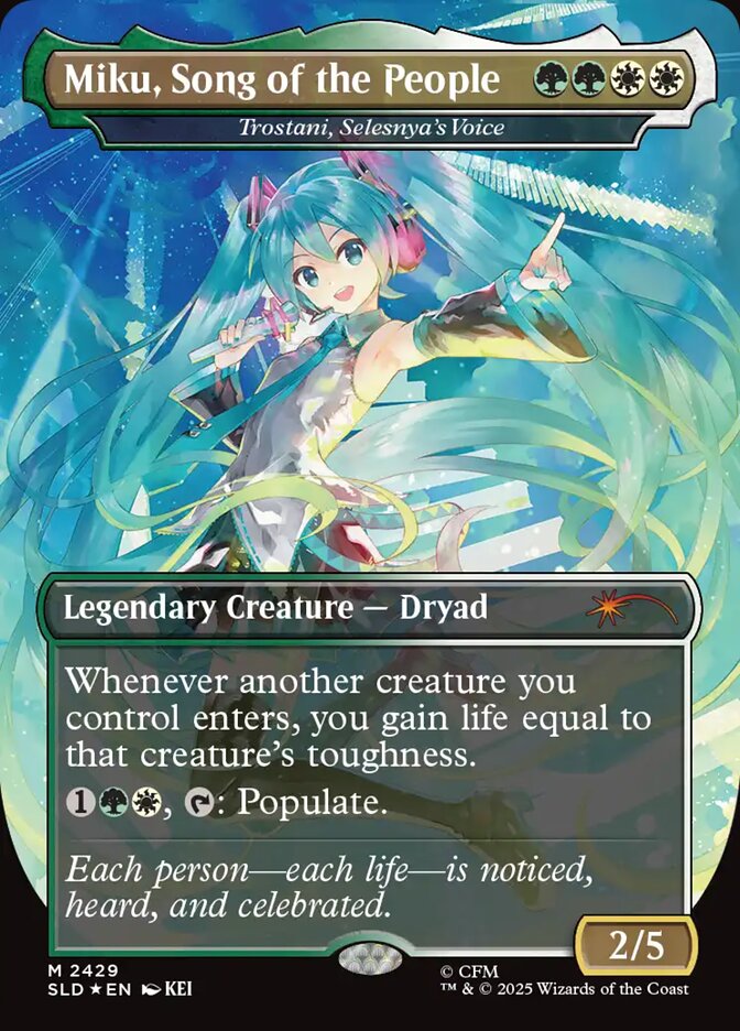 Miku, Song of the People - Trostani, Selesnya's Voice - Secret Lair Drop (SLD)