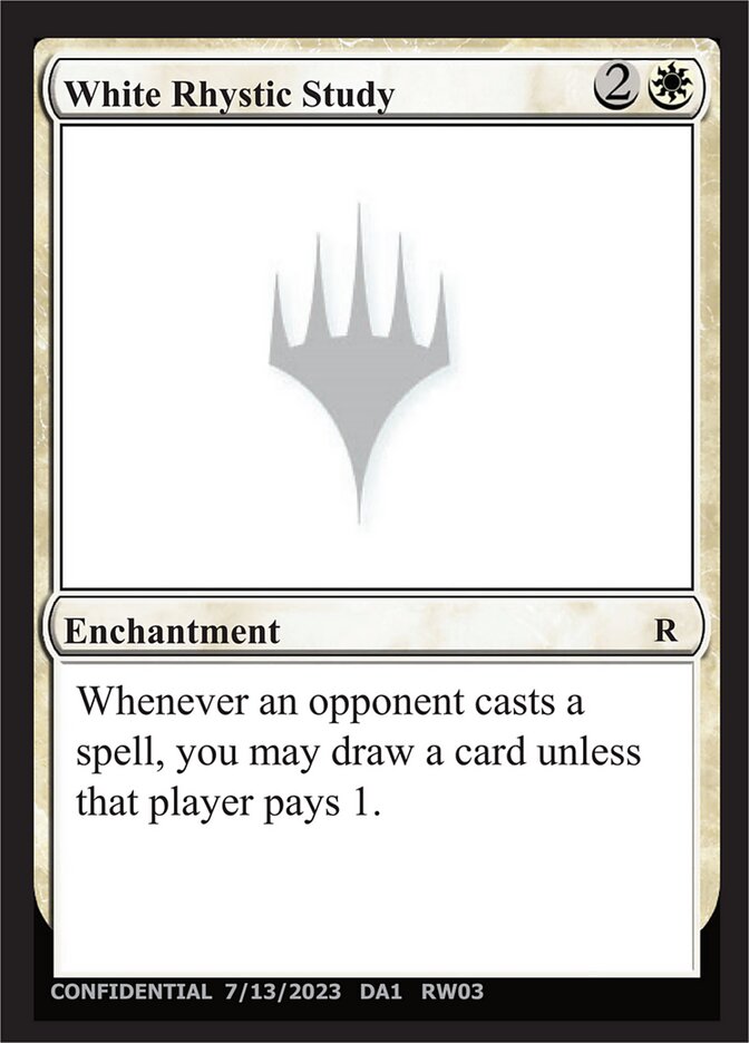White Rhystic Study (RW03f) - Unknown Event (UNK)