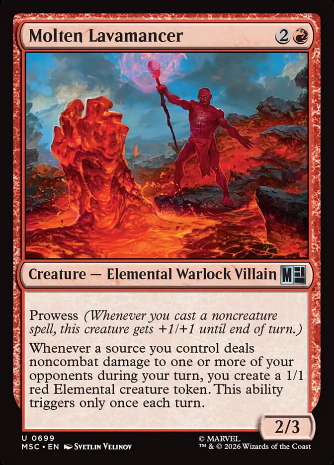 Molten Lavamancer (699) - Marvel Super Heroes Commander (MSC)