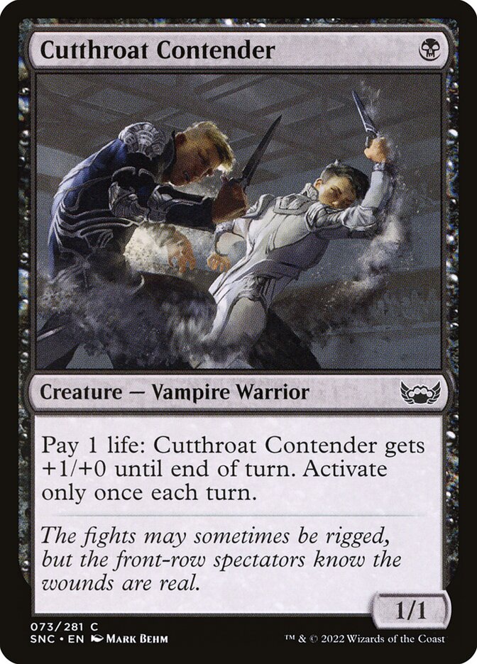 Cutthroat Contender (73) - Streets of New Capenna (SNC)