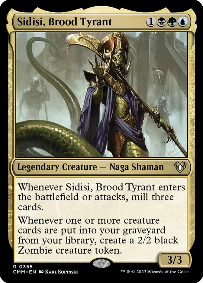 Sidisi, Brood Tyrant (355) - Commander Masters (CMM)