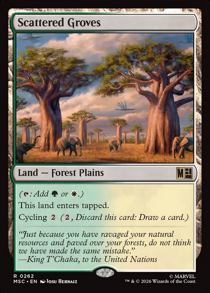 Scattered Groves (262) - Marvel Super Heroes Commander (MSC)