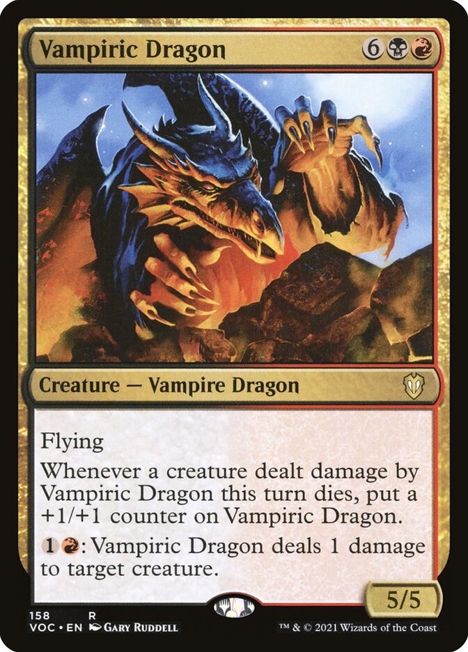 Vampiric Dragon (158) - Crimson Vow Commander (VOC)