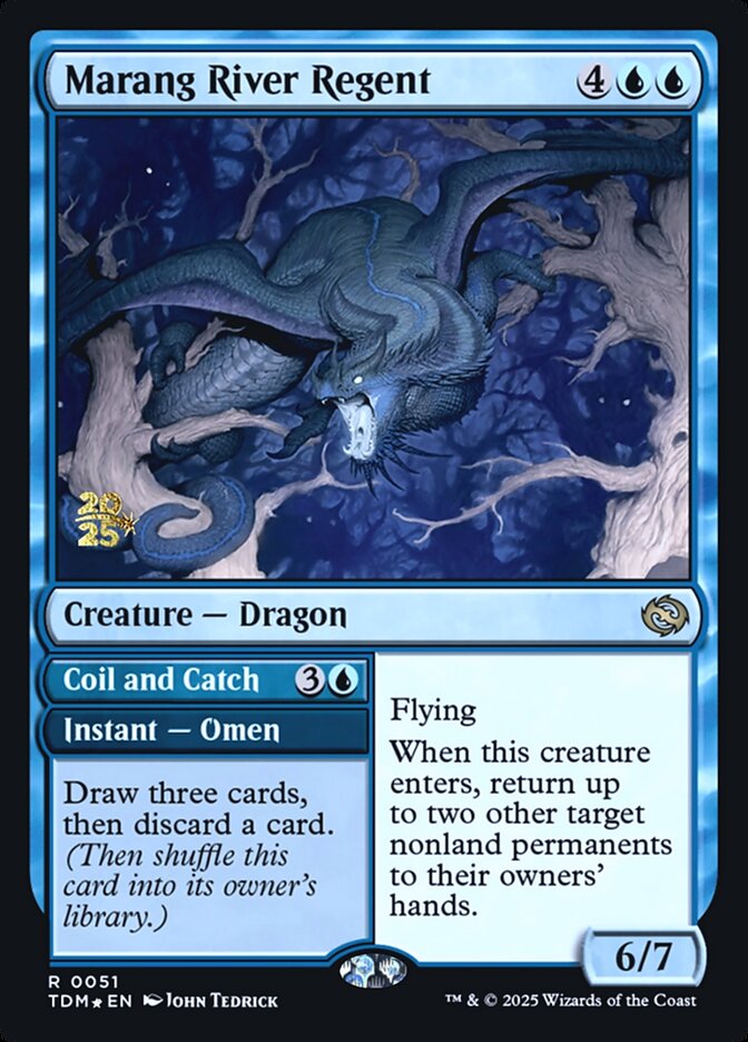 Marang River Regent // Coil and Catch (51s) - Tarkir: Dragonstorm Promos (PTDM)
