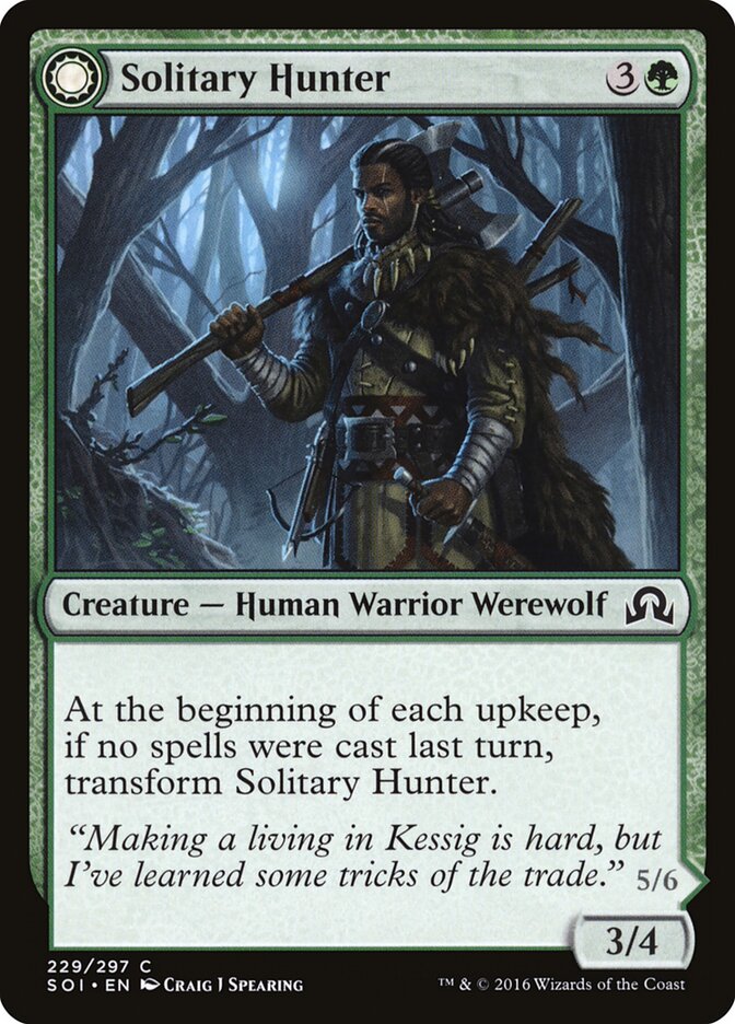Solitary Hunter // One of the Pack (229) - Shadows over Innistrad (SOI)