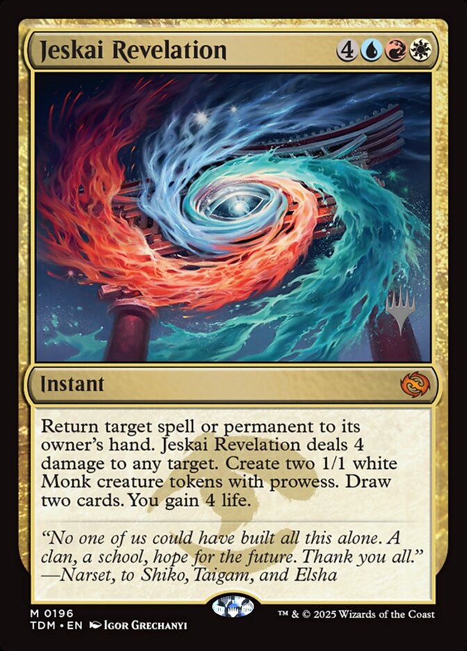 Jeskai Revelation (196p) - Tarkir: Dragonstorm Promos (PTDM)