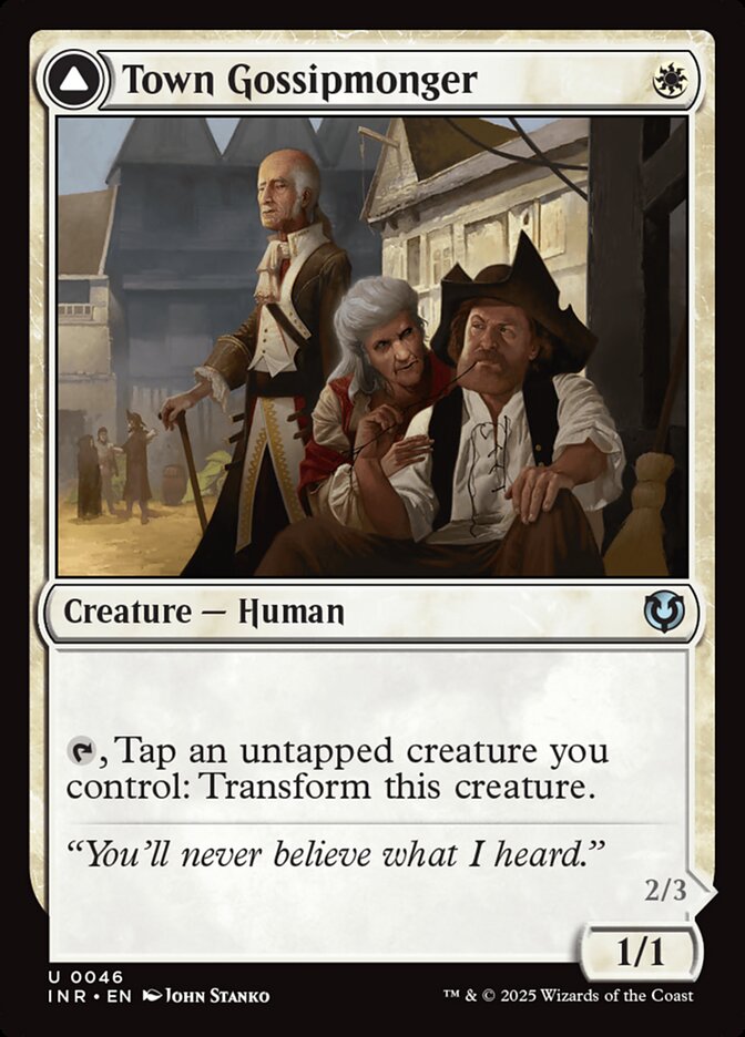 Town Gossipmonger // Incited Rabble - Innistrad Remastered (INR)