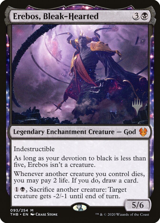 Erebos, Bleak-Hearted (93p) - Theros Beyond Death Promos (PTHB)