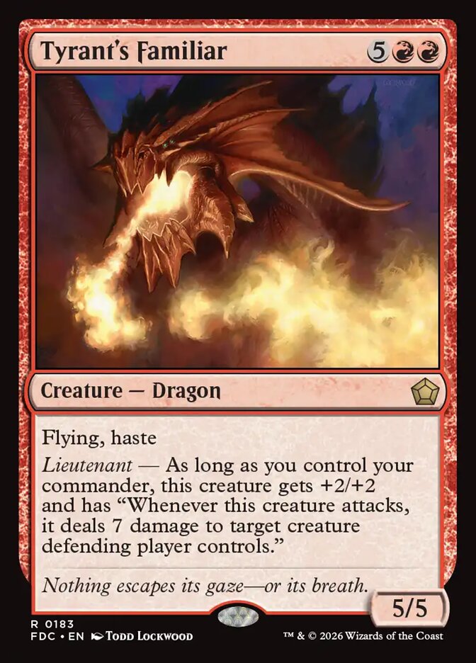 Tyrant's Familiar (183) - Foundations Commander (FDC)