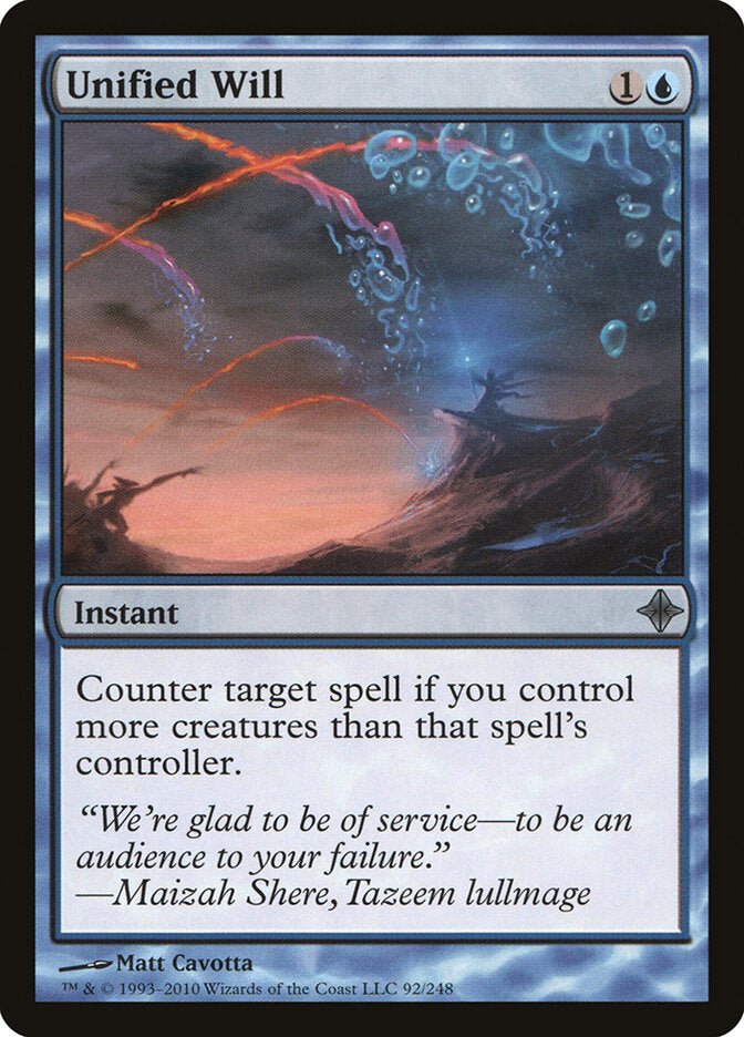 Unified Will (92) - Rise of the Eldrazi (ROE)