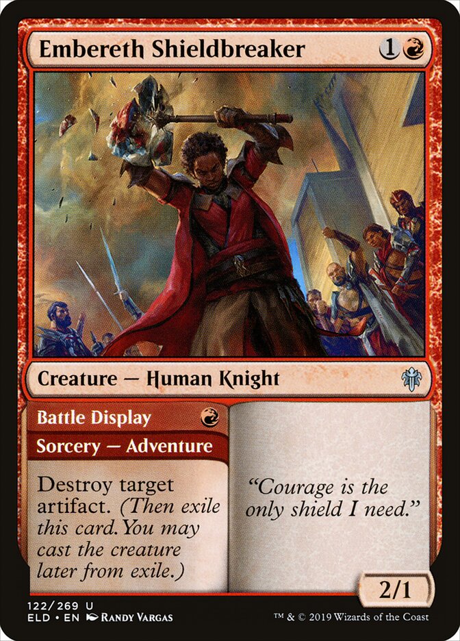 Embereth Shieldbreaker // Battle Display (122) - Throne of Eldraine (ELD)