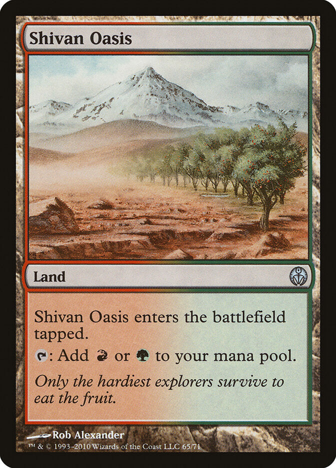 Shivan Oasis (65) - Duel Decks: Phyrexia vs. the Coalition (DDE)