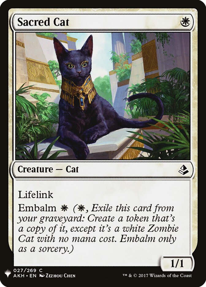 Sacred Cat (AKH-27) - The List (PLST)