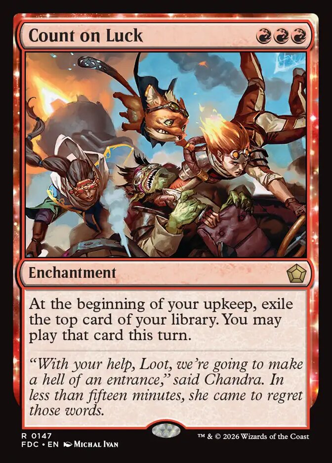 Count on Luck (147) - Foundations Commander (FDC)