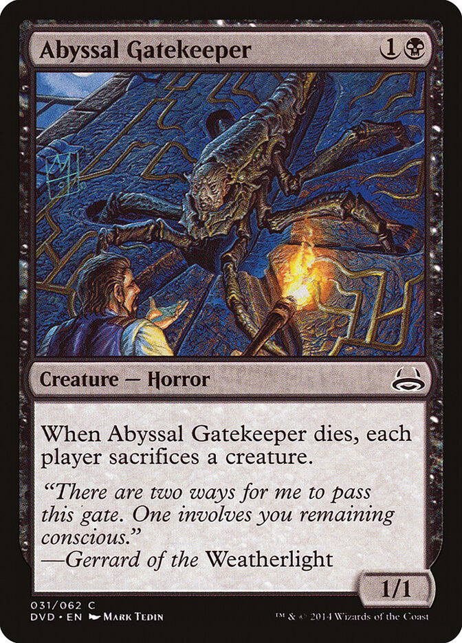 Abyssal Gatekeeper (31) - Duel Decks Anthology: Divine vs. Demonic (DVD)
