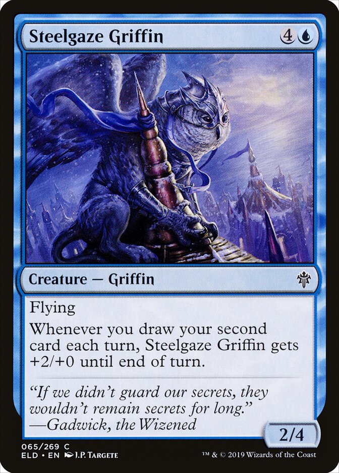 Steelgaze Griffin (65) - Throne of Eldraine (ELD)