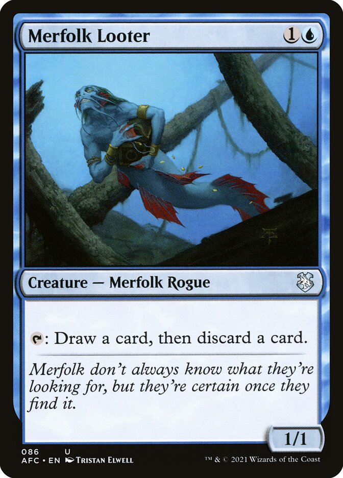 Merfolk Looter (86) - Forgotten Realms Commander (AFC)