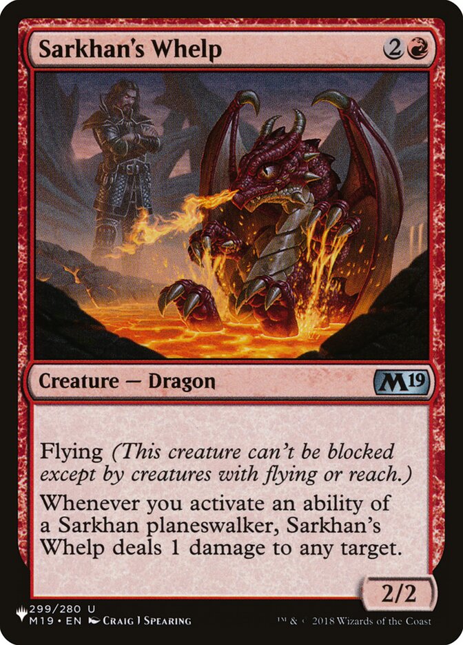 Sarkhan's Whelp (M19-299) - The List (PLST)