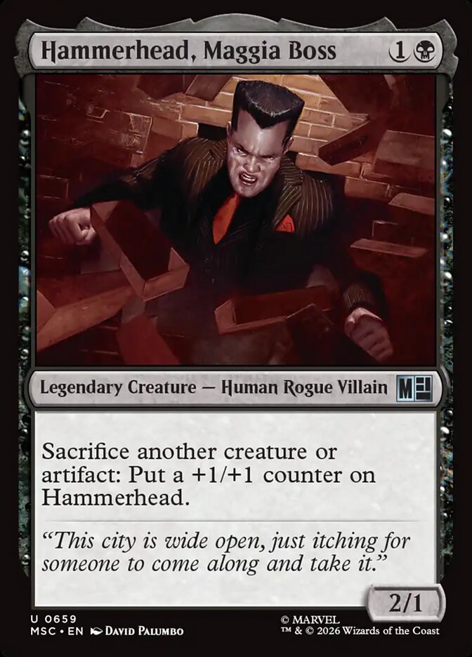 Hammerhead, Maggia Boss (659) - Marvel Super Heroes Commander (MSC)