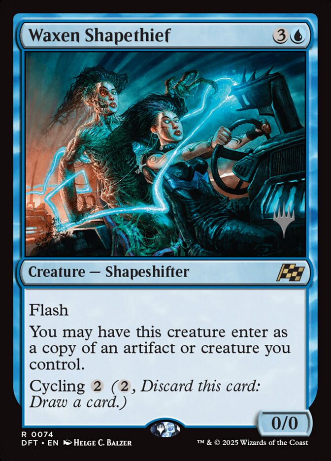 Waxen Shapethief (74p) - Aetherdrift Promos (PDFT)