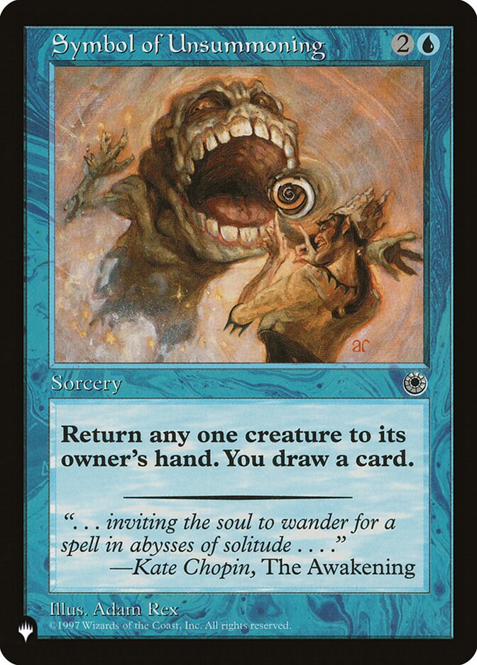 Symbol of Unsummoning (POR-70) - The List (PLST)