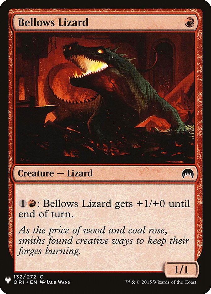 Bellows Lizard (ORI-132) - The List (PLST)