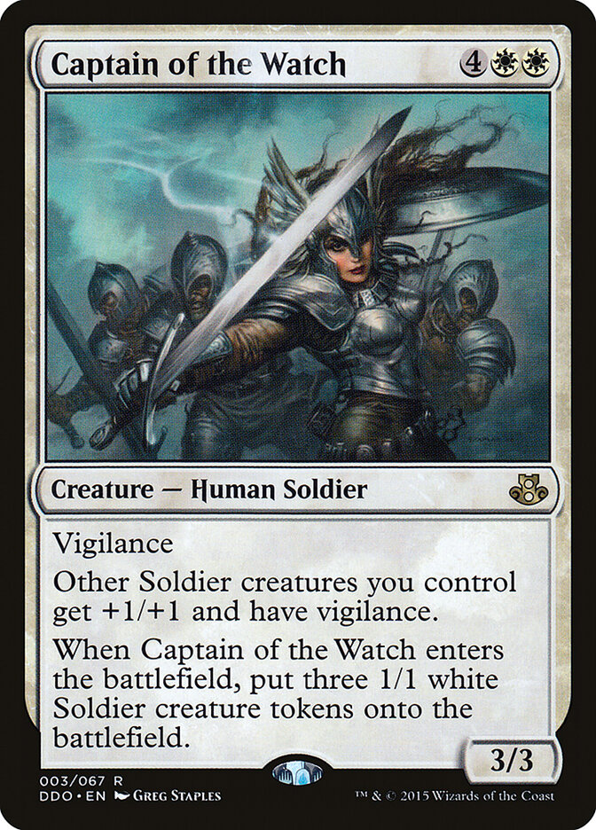 Captain of the Watch (3) - Duel Decks: Elspeth vs. Kiora (DDO)