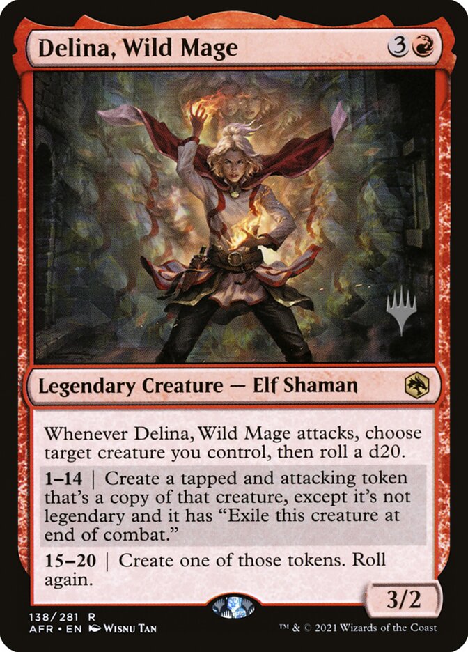 Delina, Wild Mage (138p) - Adventures in the Forgotten Realms Promos (PAFR)
