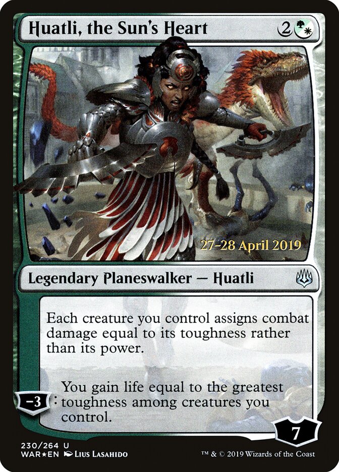 Huatli, the Sun's Heart (230s) - War of the Spark Promos (PWAR)
