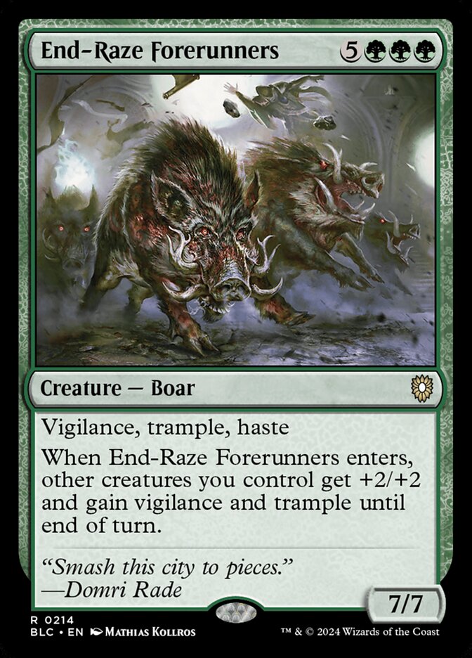 End-Raze Forerunners (214) - Bloomburrow Commander (BLC)