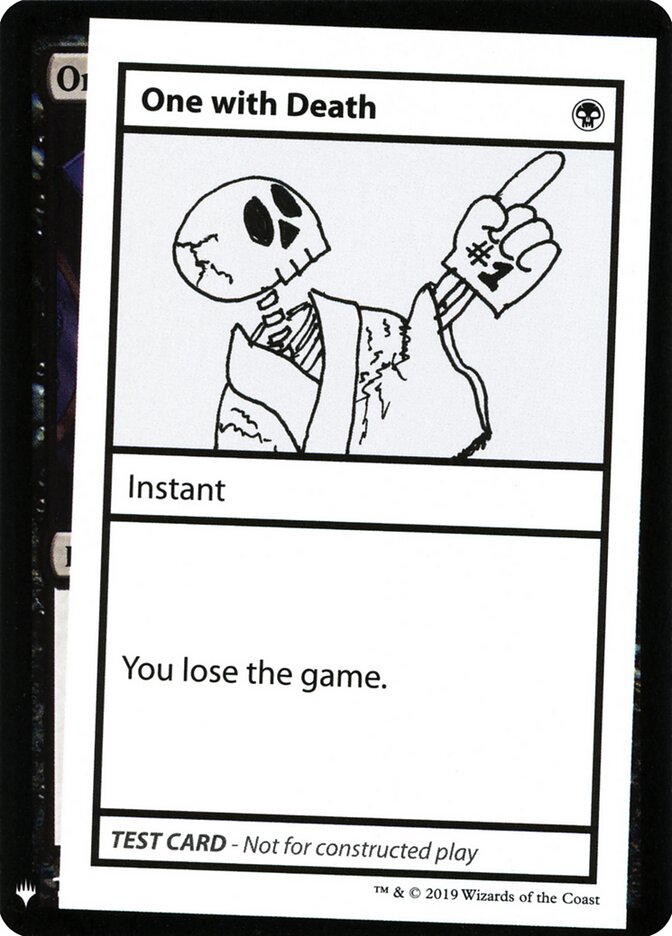One with Death (45) - Mystery Booster Playtest Cards 2019 (CMB1)