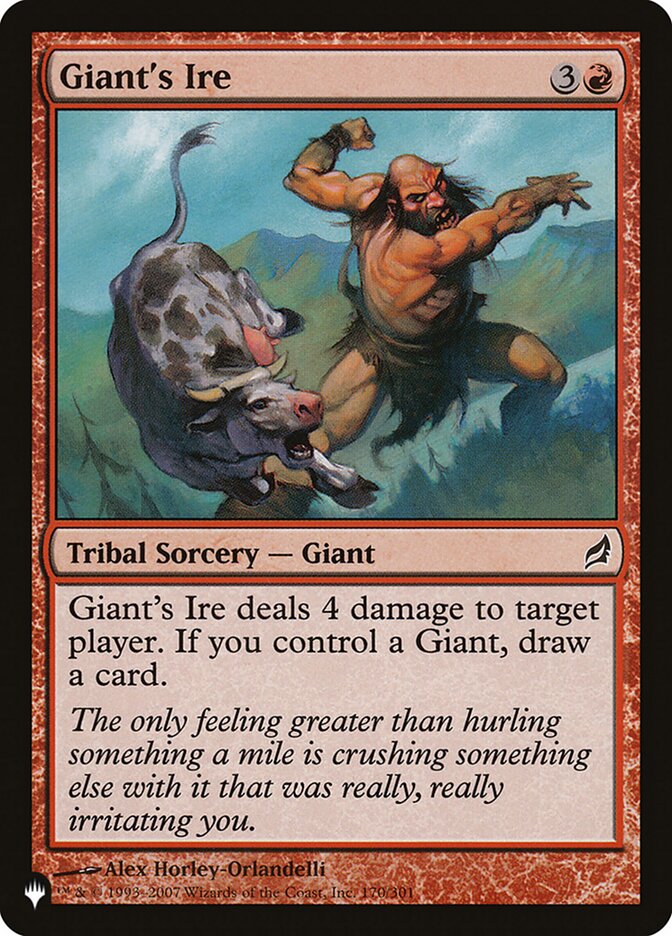 Giant's Ire (LRW-170) - The List (PLST)
