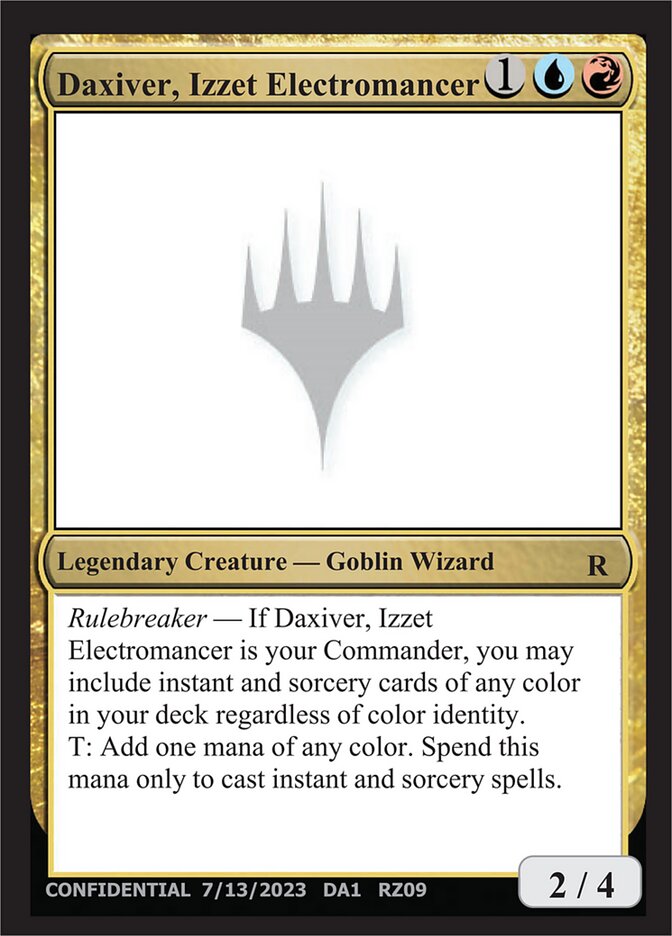 Daxiver, Izzet Electromancer (RZ09) - Unknown Event (UNK)