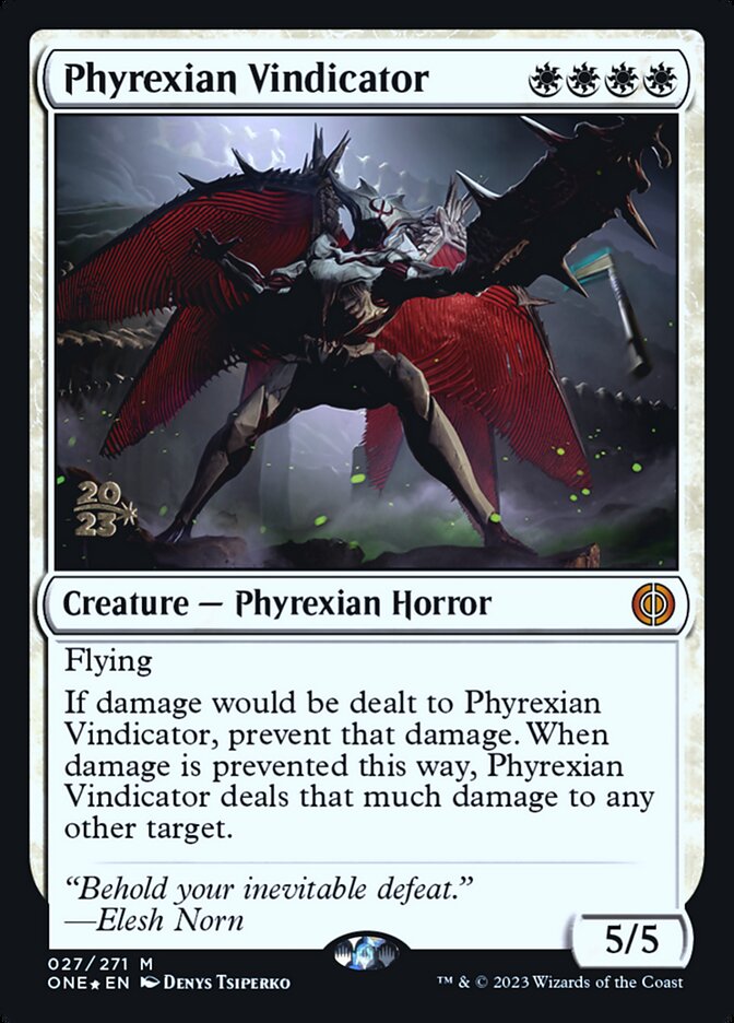 Phyrexian Vindicator (27s) - Phyrexia: All Will Be One Promos (PONE)