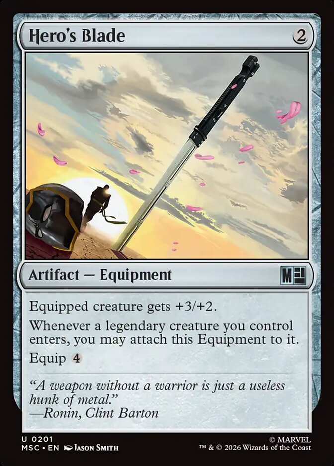 Hero's Blade (201) - Marvel Super Heroes Commander (MSC)