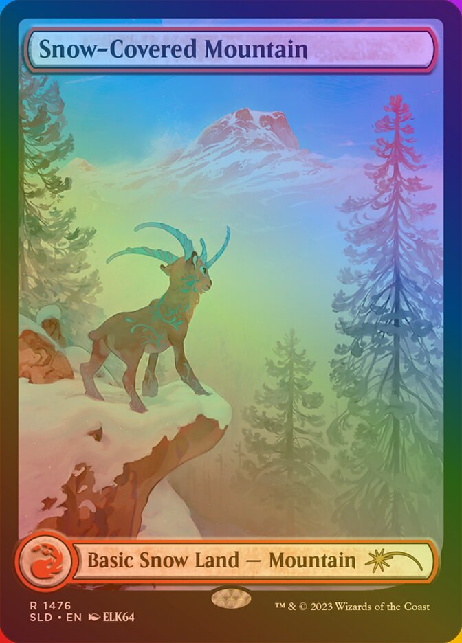 Snow-Covered Mountain (1476★) - Secret Lair Drop (SLD)