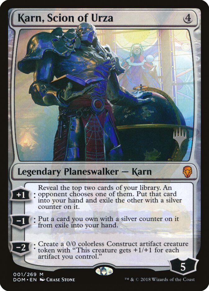 Karn, Scion of Urza (1p) - Dominaria Promos (PDOM)