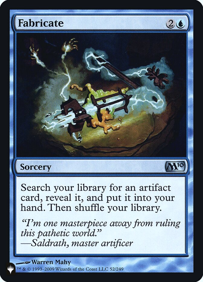 Fabricate (M10-52) - The List (PLST)