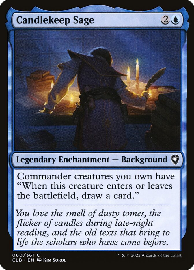 Candlekeep Sage (60) - Commander Legends: Battle for Baldur's Gate (CLB)
