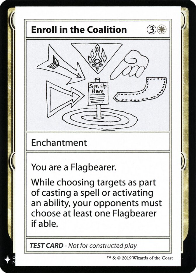 Enroll in the Coalition (4) - Mystery Booster Playtest Cards 2019 (CMB1)