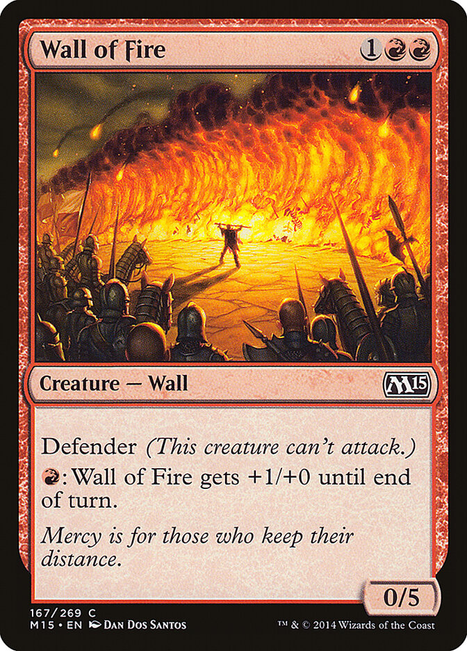 Wall of Fire (167) - Magic 2015 (M15)